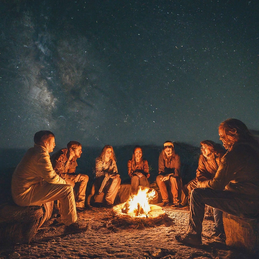 Campfire Nights: Cozy Gatherings Under a Starry Sky