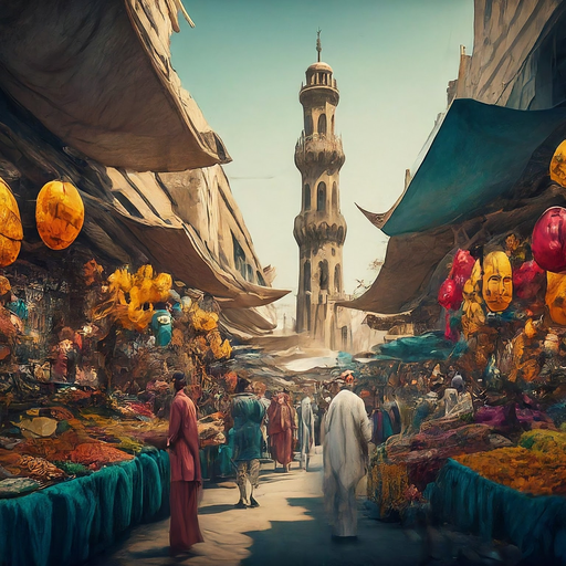 A Vibrant Tapestry of Life: Exploring a Bustling Middle Eastern Marketplace