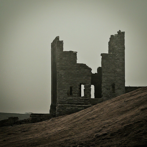 Whispers of a Lost Era: A Dilapidated Castle Stands in Silent Majesty