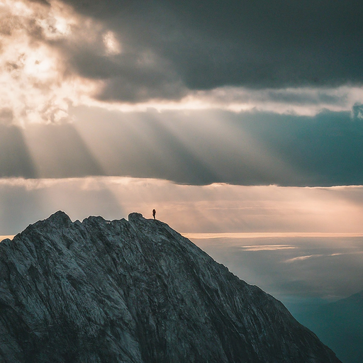 A Moment of Serenity on the Mountaintop