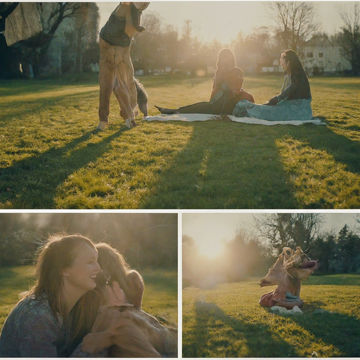 Casual Gathering in a Sun-Drenched Park