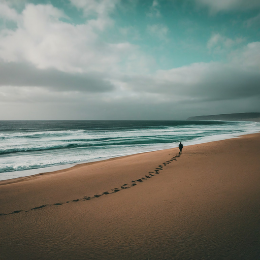 Solitude by the Sea: A Moment of Tranquility