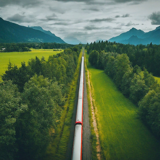 Tranquil Journey Through a Verdant Valley