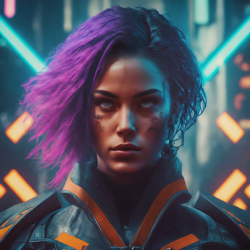 Neon Dreams: A Cyberpunk Portrait