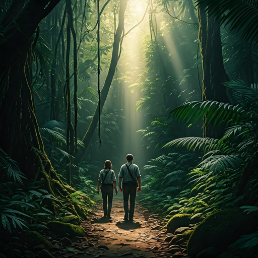 Sunlight Illuminates a Couple’s Journey Through the Jungle