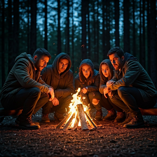 Campfire Tales in the Dark Forest