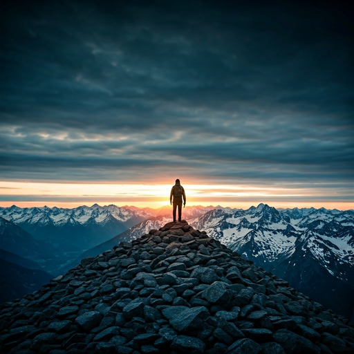 Silhouetted Against the Sunset: A Hiker’s Moment of Majesty