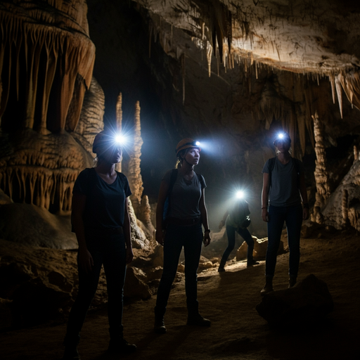 Lost in the Shadows: Exploring a Mysterious Cave