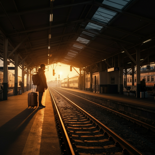 Silhouette of Solitude: A Moment of Reflection at Sunset