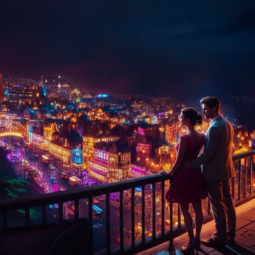 City Lights, Couple’s Delight: A Romantic Nighttime Escape