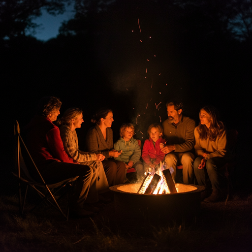 Campfire Glow: A Night of Warmth and Togetherness