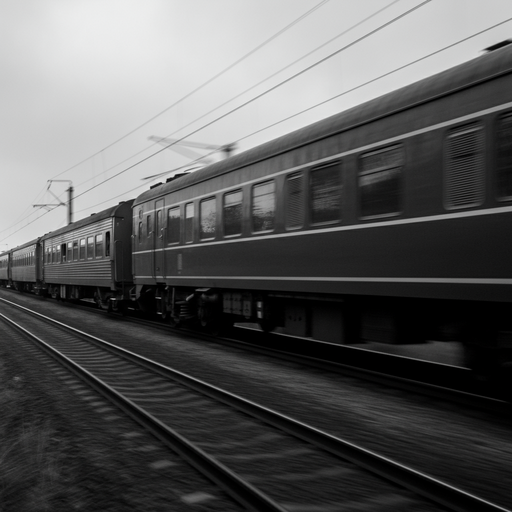 The Lonely Train: A Moment of Speed and Isolation