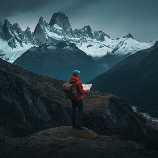 A Hiker’s Moment of Awe:  Standing Small Against a Majestic Mountain Range