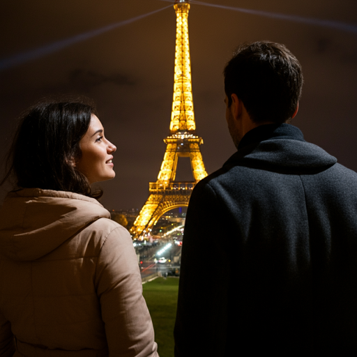 A Timeless Romance Under the Glow of the Eiffel Tower