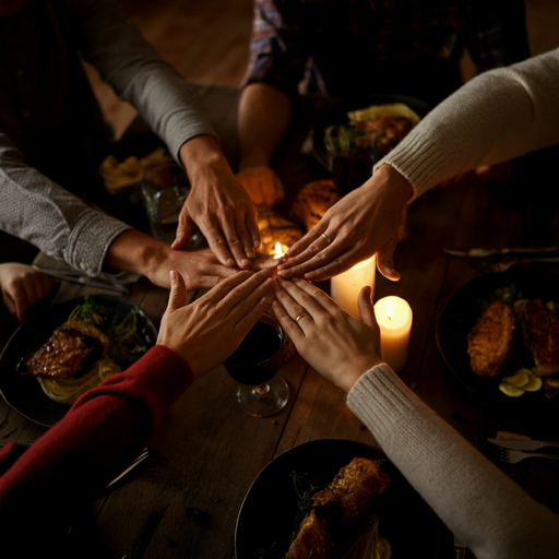 Candlelit Gathering: A Moment of Togetherness