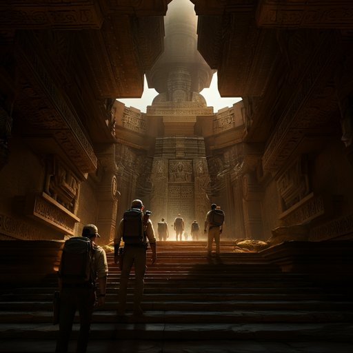 Unveiling the Secrets: Explorers Ascend an Ancient Temple