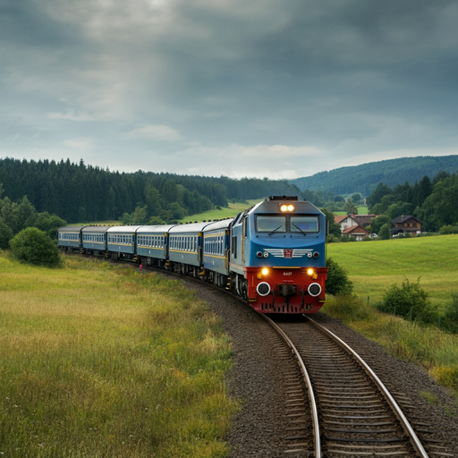 Tranquil Journey Through Rolling Hills