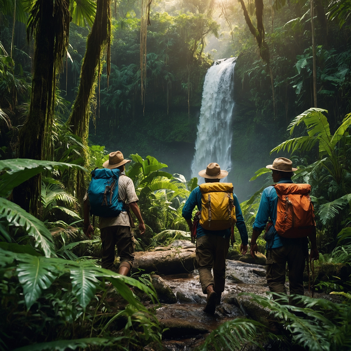 Lost in the Lush: A Serene Hike Towards a Hidden Waterfall