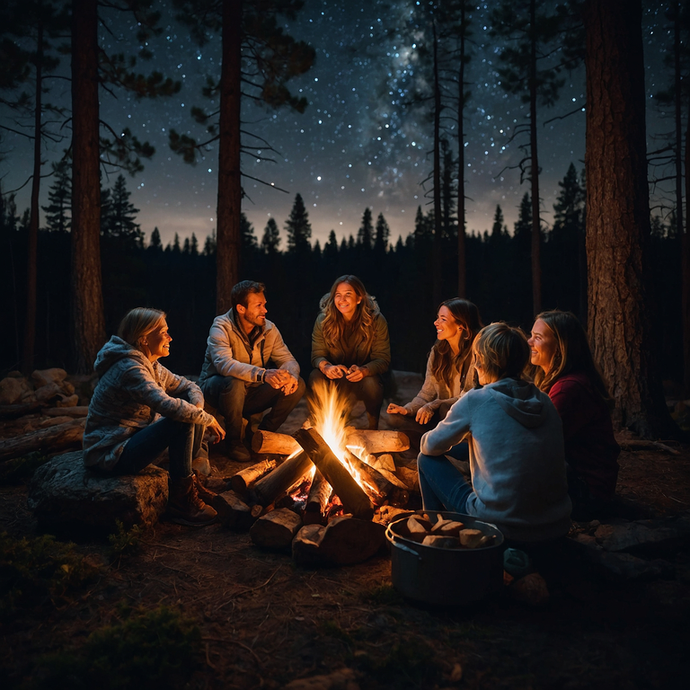 Campfire Nights Under the Milky Way