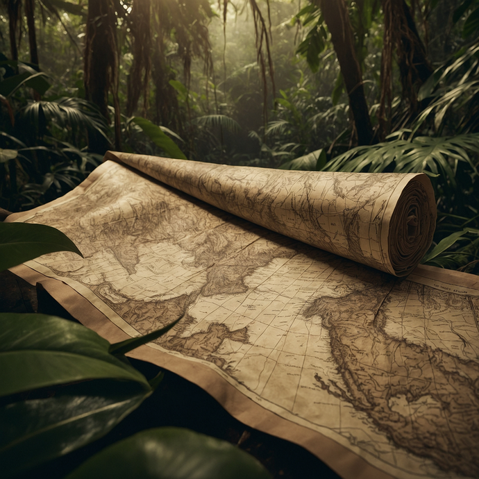 Uncharted Territory: A Vintage Map Beckons Adventure