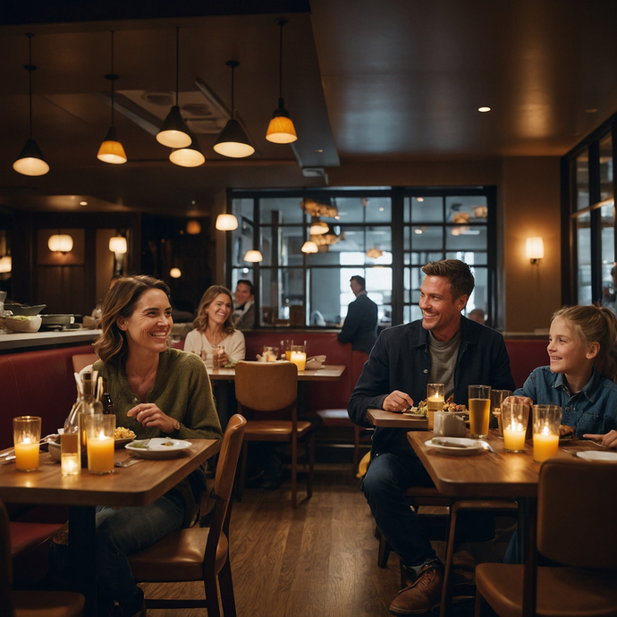 Warm Lights, Happy Faces: A Family Dinner Filled with Love