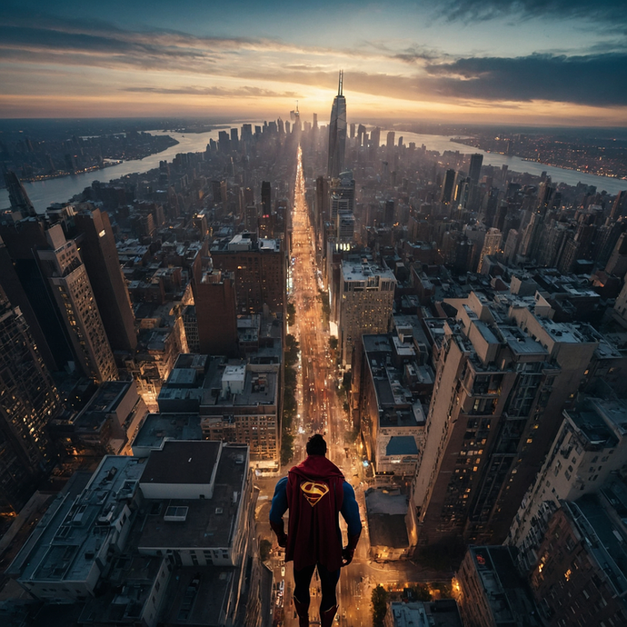 Superman Takes Flight: A City’s Hope Soars Above