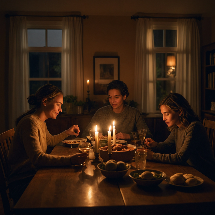 Candlelit Intimacy: A Moment of Shared Warmth