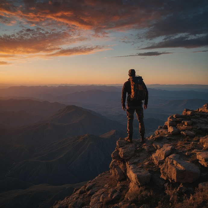 Sunset Majesty: A Hiker’s Moment of Awe