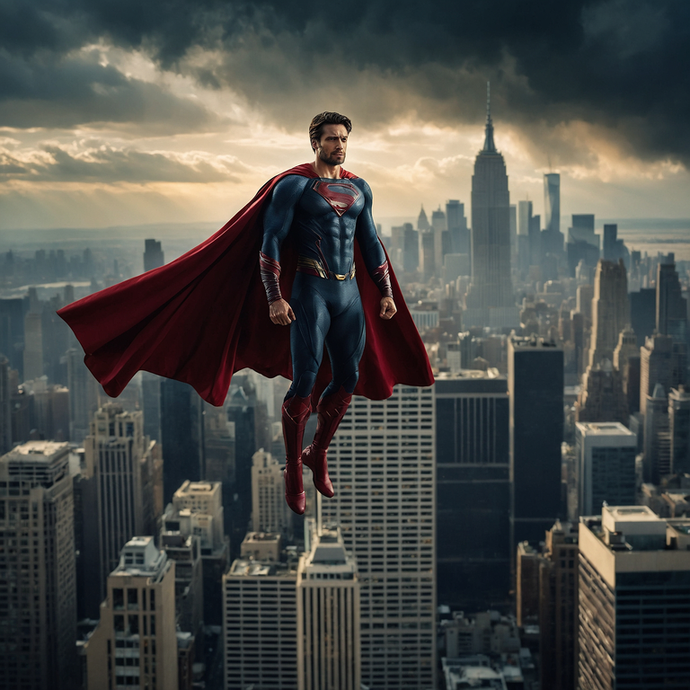 Superman Takes Flight, Hope Soars Above the City