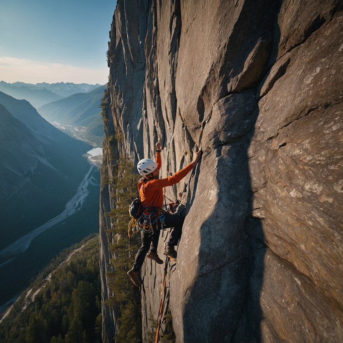 A Tiny Figure Against the Immensity: A Climber’s Daring Ascent