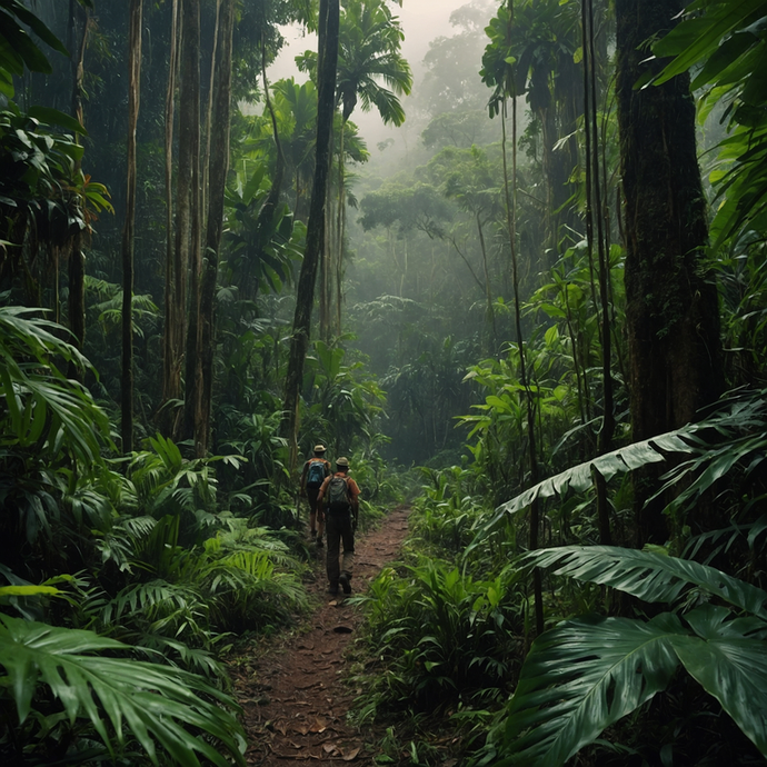 Lost in the Emerald Embrace: A Tranquil Hike Through the Rainforest