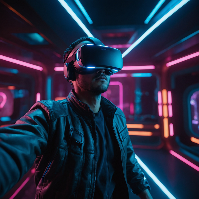 Lost in the Neon Glow: A Glimpse into a Futuristic Reality