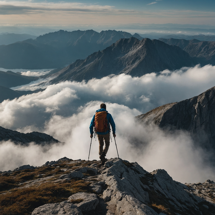 Lost in the Clouds: A Hiker’s Journey Above the World