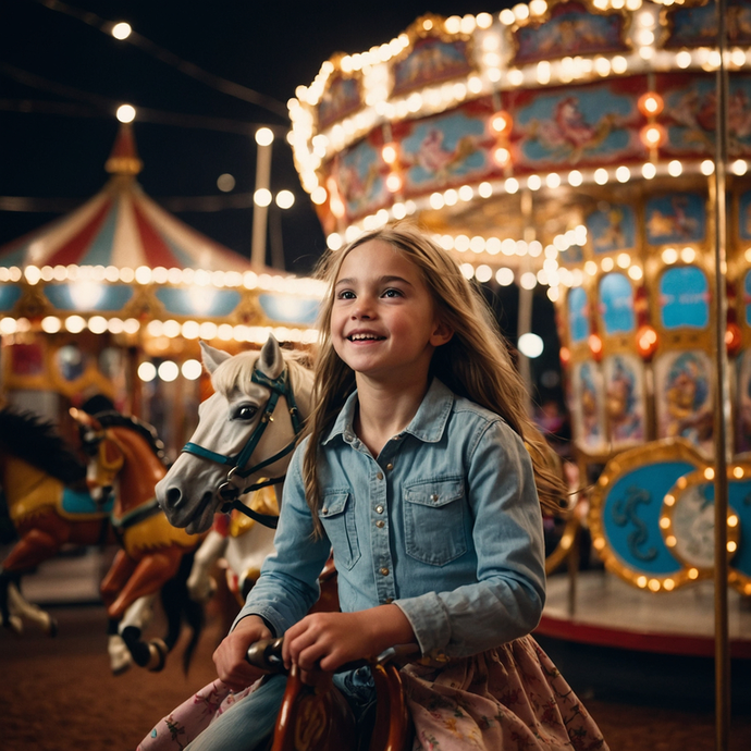 A Carousel of Joy: Capturing Childhood Wonder