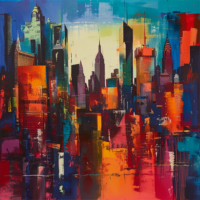 Urban Energy in Abstract Strokes