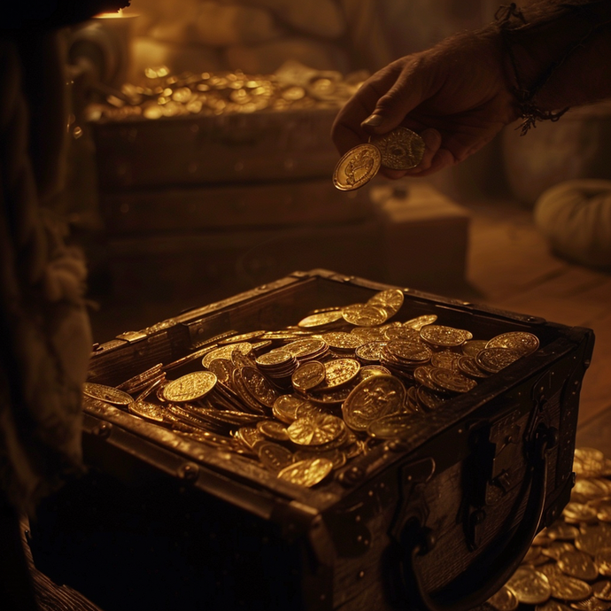 The Allure of Gold: A Hand Reaches for Fortune