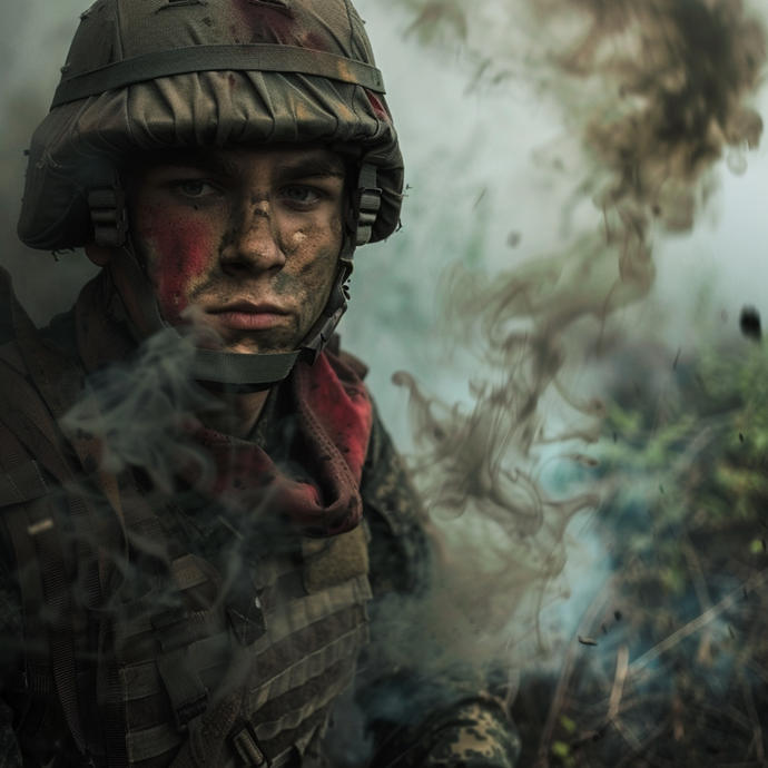 Through the Smoke, a Soldier’s Resolve