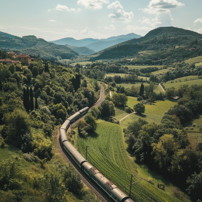 Tranquil Journey Through a Lush Valley