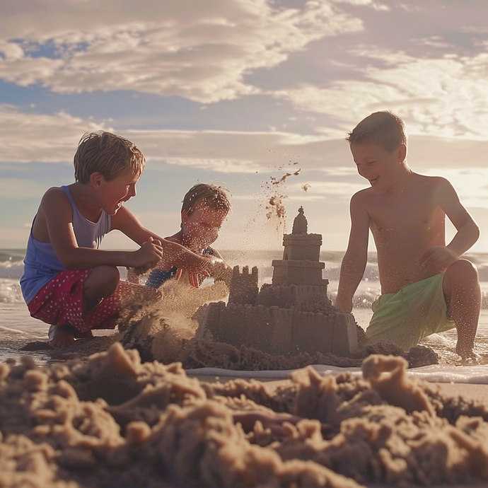 Sandcastle Dreams: A Day of Joy and Laughter on the Beach