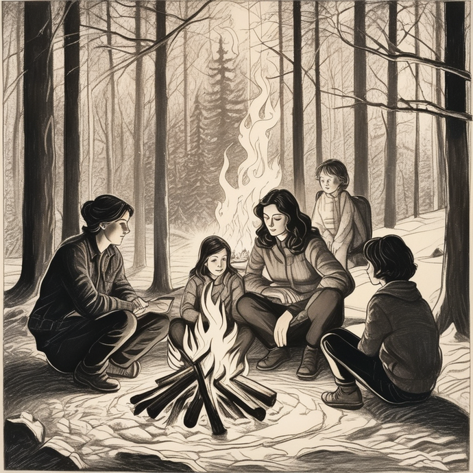 Whispers in the Dark: A Campfire’s Eerie Glow