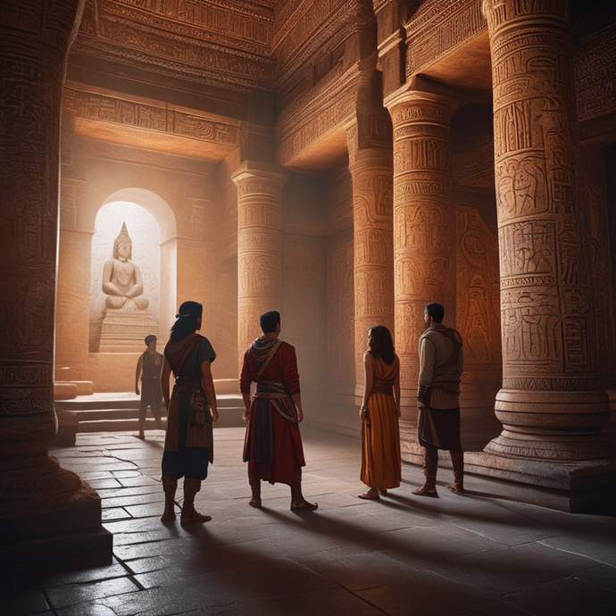 Ancient Temple Beckons with Mystical Light