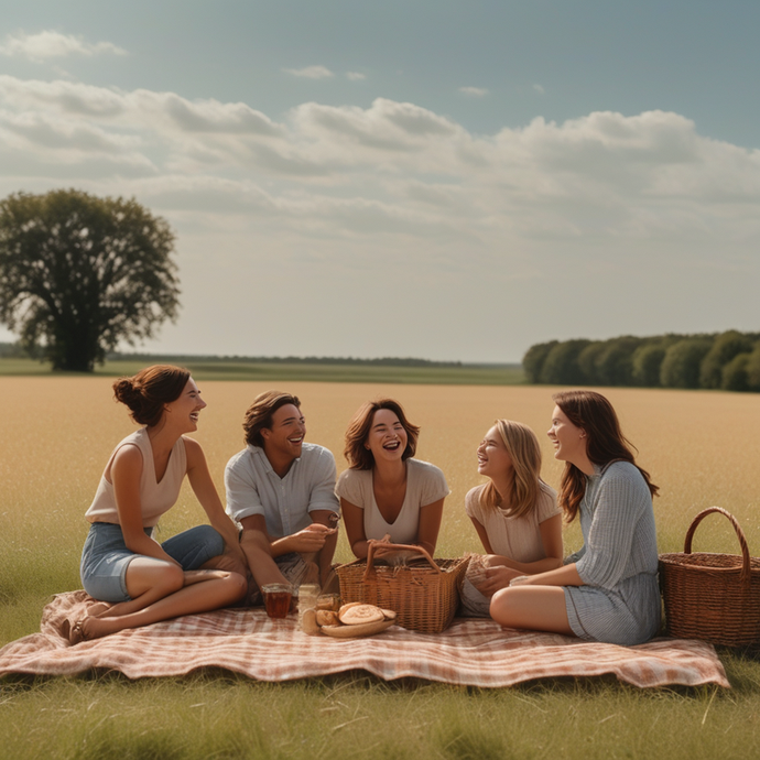 Sun-Kissed Laughter and Shared Joy: A Perfect Picnic Moment