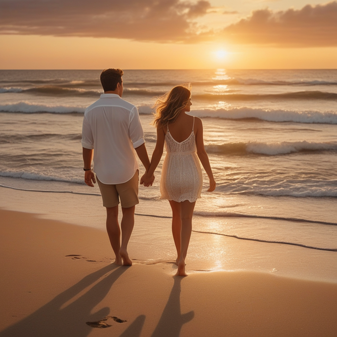 Sunset Romance on the Beach