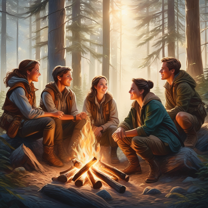 Campfire Glow: A Moment of Shared Joy