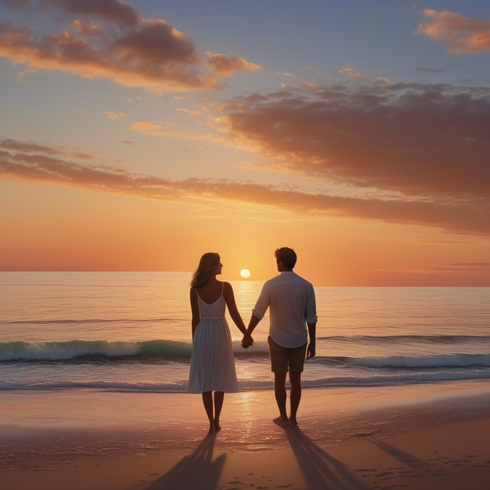 Sunset Romance: A Silhouette of Love