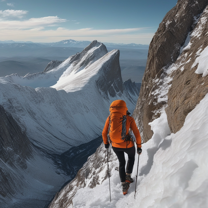 A Hiker’s Journey Through a Snowy Wonderland