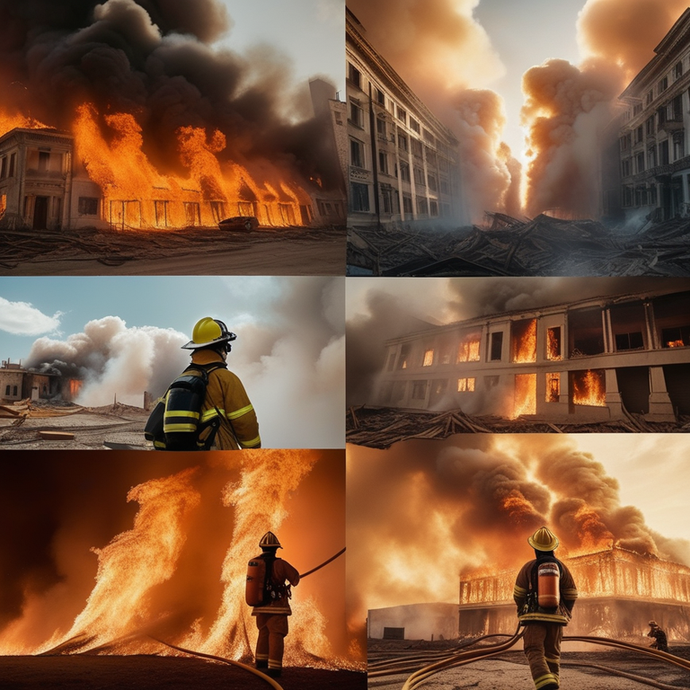 City Engulfed in Flames: A Visual Chronicle of Destruction