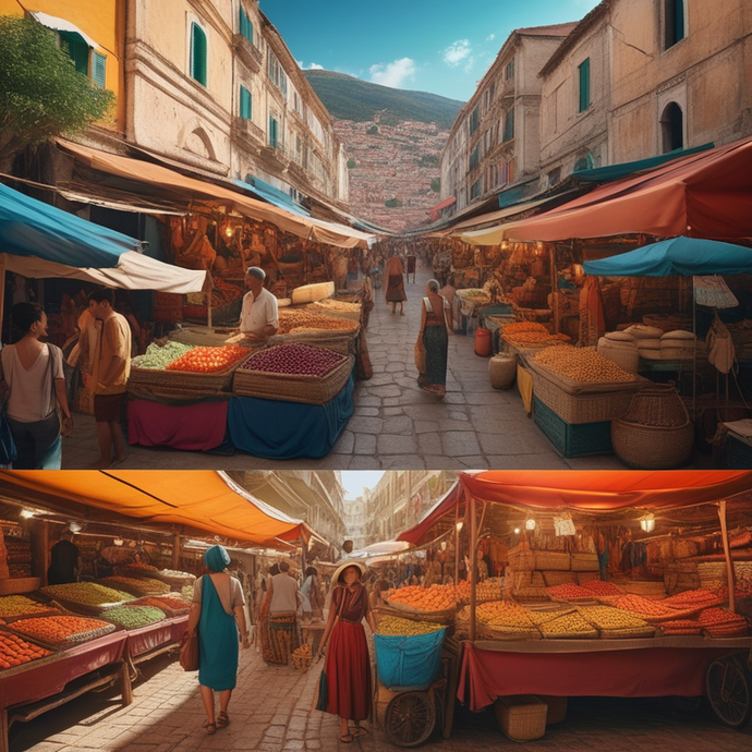 A Vibrant Marketplace in the Heart of History