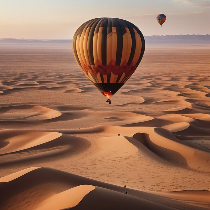 Soaring Serenity: A Hot Air Balloon Adventure Over the Desert