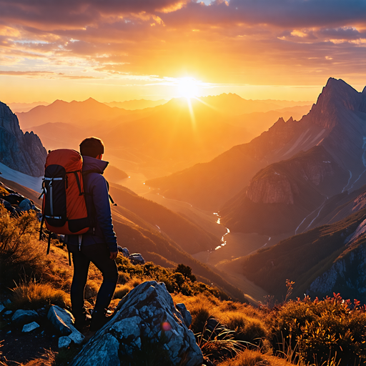 Sunrise Solitude: A Hiker’s Moment of Majesty